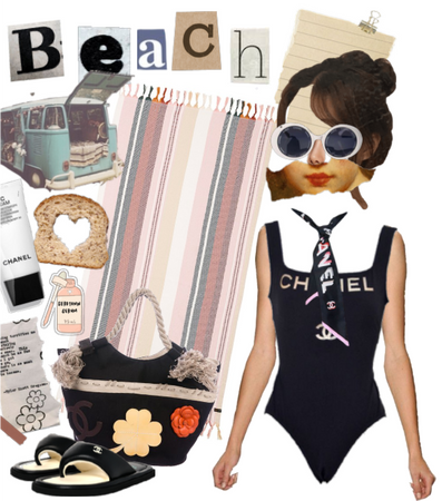 Beach Magazine Collage