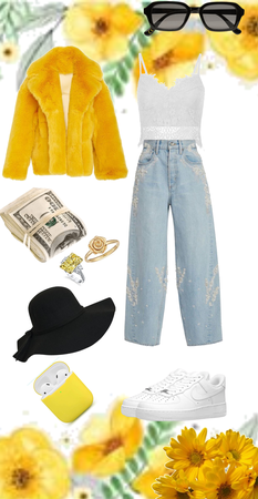 Yellow runway outfit