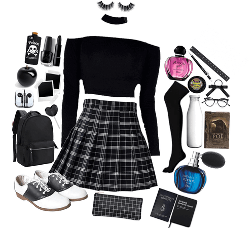 Goth school girl