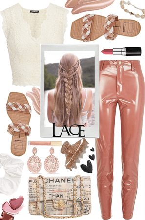 Lace and Peach