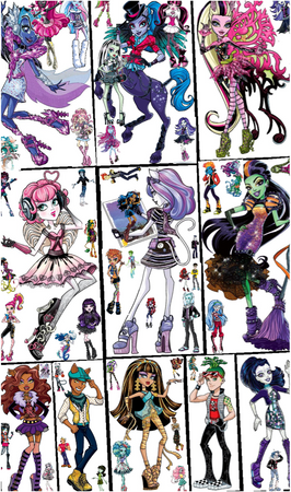 #monsterhigh #onlycrozo here’s all of the monster high characters, this used to be my favorite childhood series! ☺️