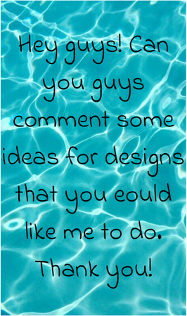 Comment some creative ideas!