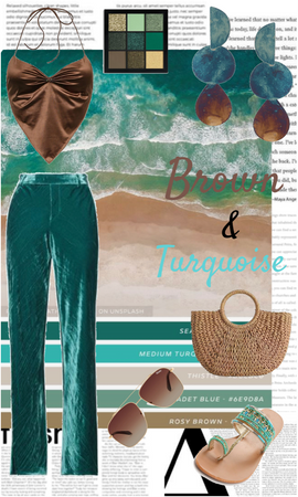 Brown & Turquoise