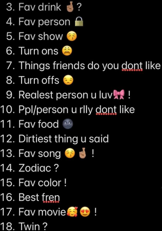 Ask me one 🥰💗.