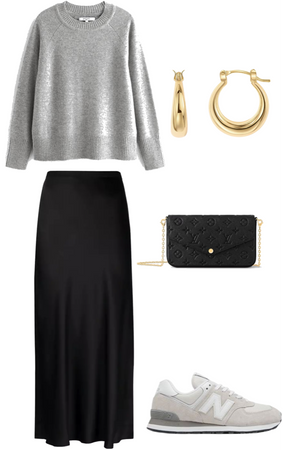 grey jumper skirt