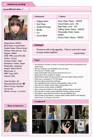 ORPHIC (오르픽) [KEIKO] Profile 2024