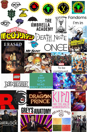 All the Fandoms I’m currently in(that I can think of)