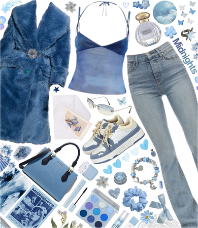 blue casual fashion