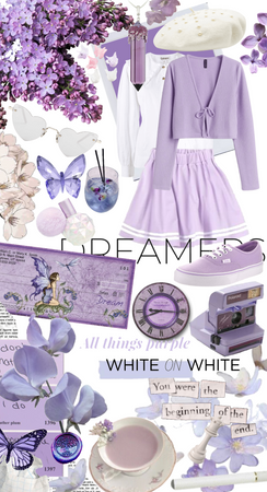 purple & white