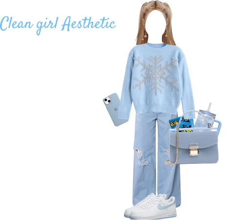 Baby Blue Clean Girl Aesthetic
