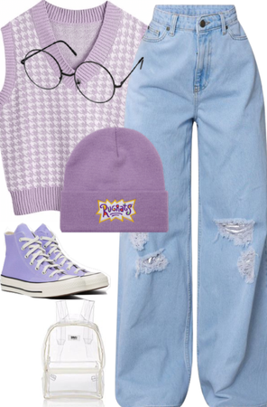 Purple School outfit