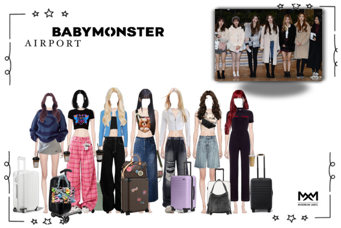 babymonster at the airport