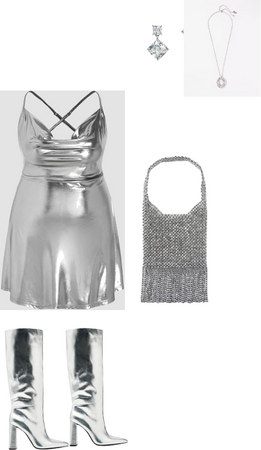 silver outfit inspo x