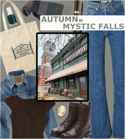 MYSTIC FALLS CASUAL: Autumn Tote Bag