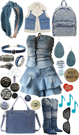 Outfit made of all denim