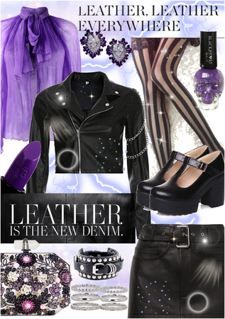 Leather loves purple 💜