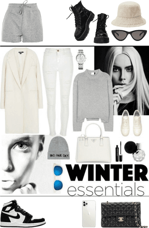 Black, Grey en White Winter Essentials