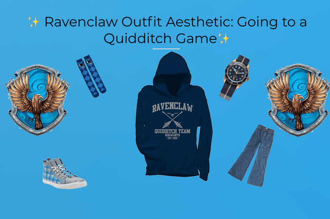 Ravenclaw Outfit Aesthetic: Going to a Quidditch Game