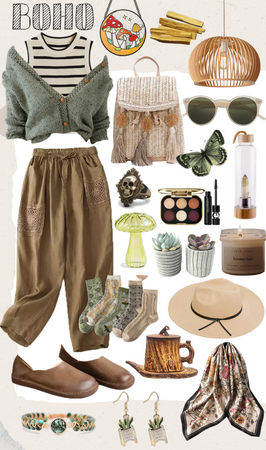 Casual & Relaxed Earthy Fall Boho Outfit
