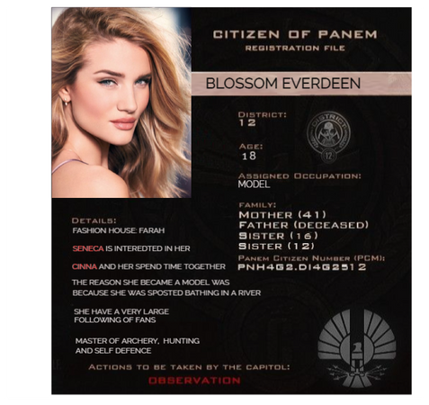 Blossom Everdeen | Citizen of Panem
