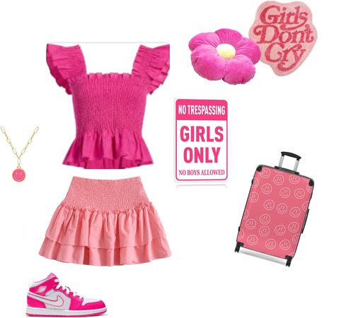 pink preppy fit 🌸