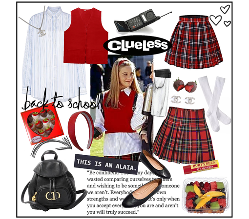 Back to school with clueless vibe 😍🍓