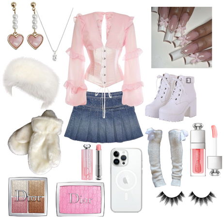 Pink winter fashion