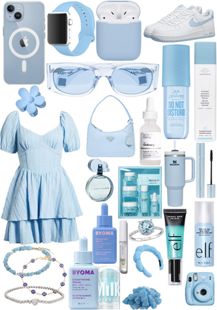 blue summer outfit
