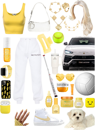 yellow and white 💛🤍