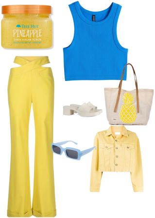 Pineapple scrub outfit