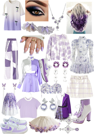 Purple and White
