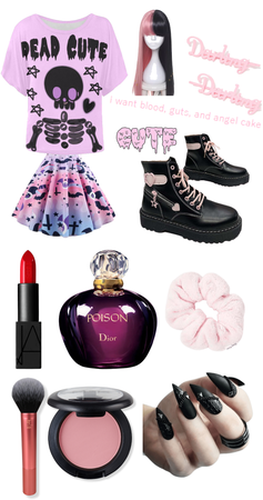 Purple Pastel Goth Outfit