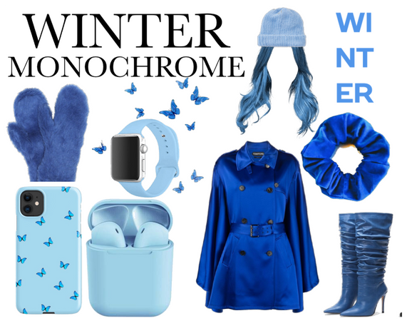 Blue Winter Monochrome