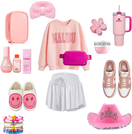 preppy pink fit💗🌴🌊🥥