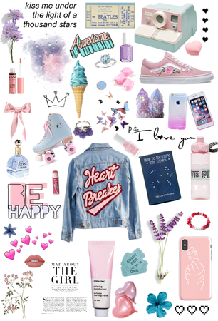 pink and blue aesthetic