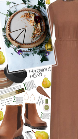 hazelnut and pear cake