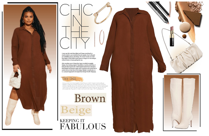 Brown and beige elegance in the city