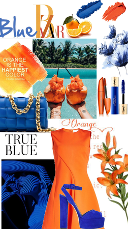 orange and blue