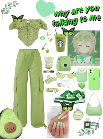 green summer outfit