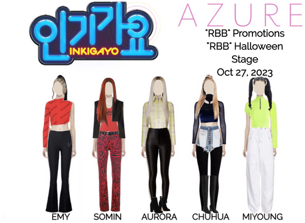 AZURE(하늘빛) "RBB" Inkigayo Halloween Stage