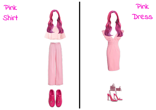 Pink Shirt vs. Pink Dress wich would you wear?
