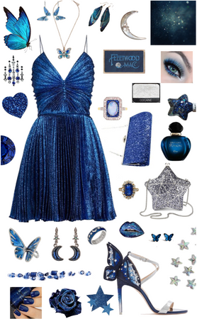 Sapphire Butterfly in the Stars