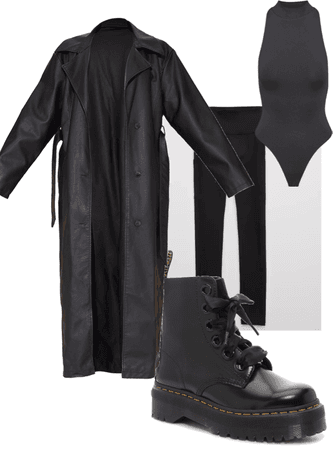 leather trench