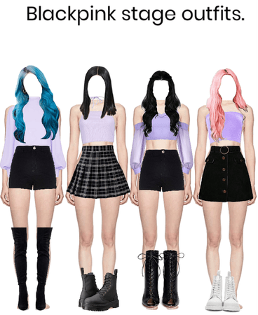Blackpink stage outfits.