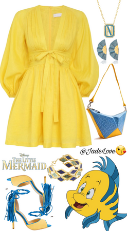 The Little Mermaid Style: Flounder!