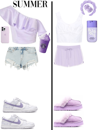 purple summer and pyjama