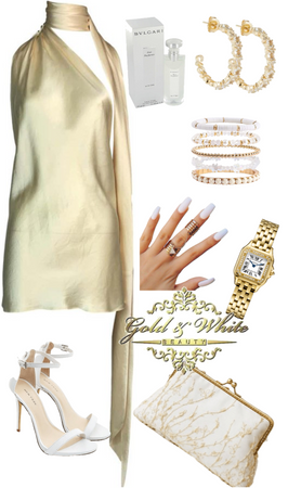 gold and white