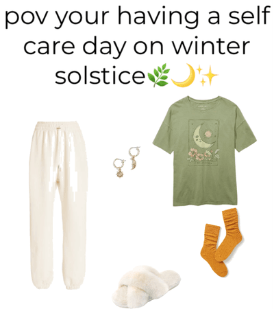 pov your having a self care day on winter solstice🌿🌙✨