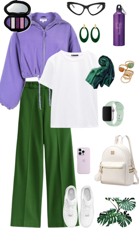 Chill in green and purple