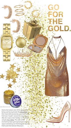 gold glitter shine